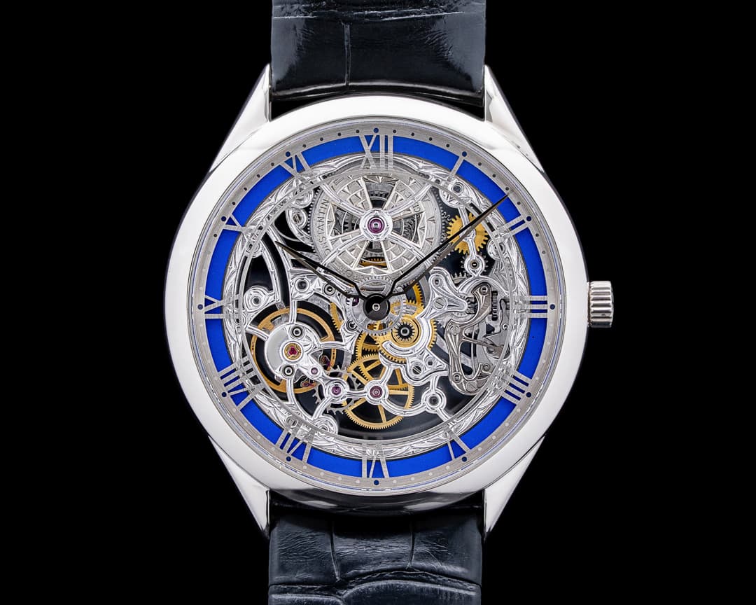 Image of Vacheron Constantin 82020 Metiers d'Art Mecaniques Ajourees 18K White Gold Skeleton Dial