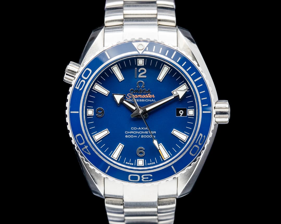 Omega Seamaster Planet Ocean 600M Co-Axial 42 Titanium Blue Dial