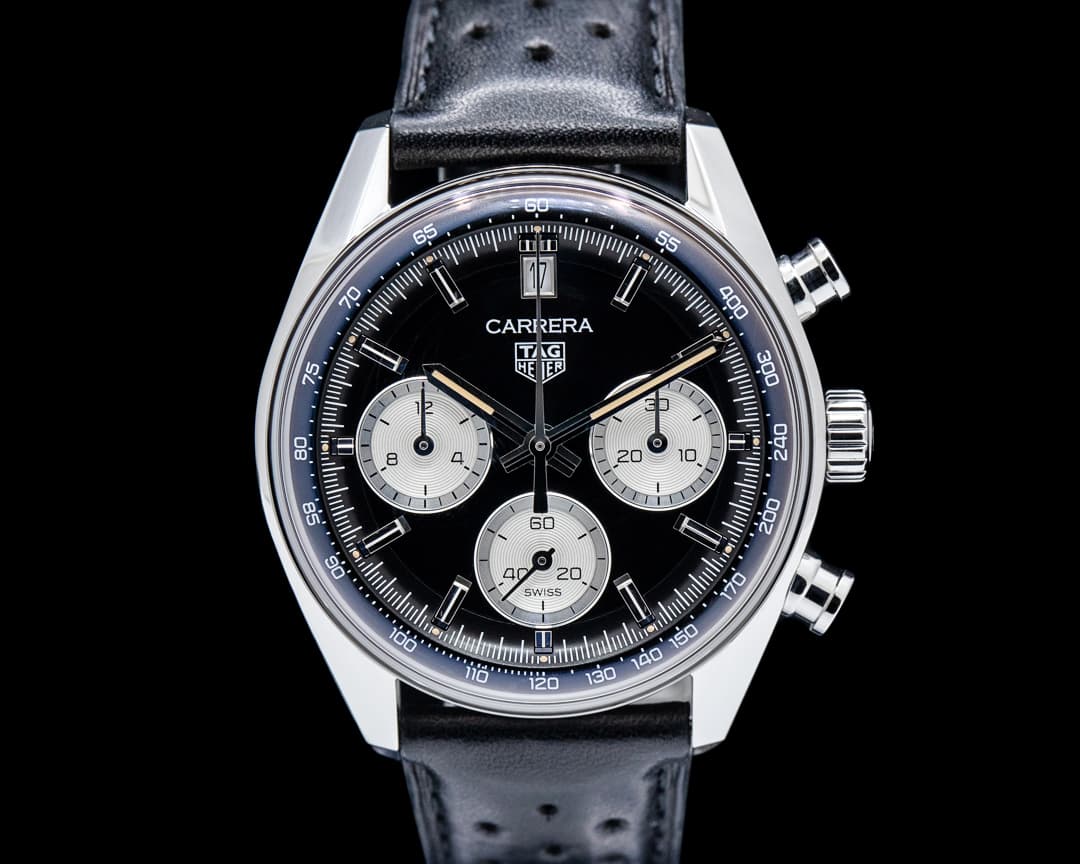 Image of TAG Heuer Carrera Chronograph SS Black Dial