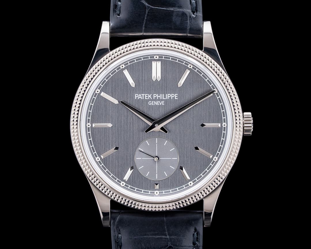Patek Philippe 6119G Calatrava 18K White Gold Charcoal Gray Dial