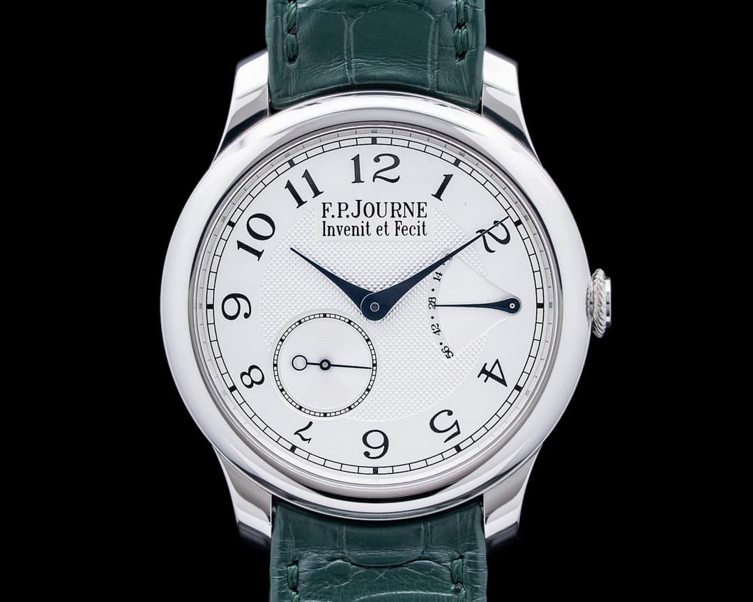 F. P. Journe Chronometre Souverain Platinum Guilloche Silver Dial