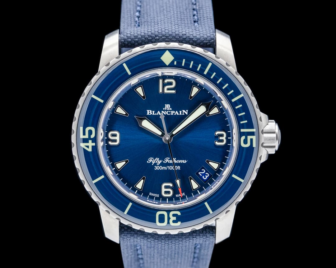 Blancpain 5010 Fifty Fathoms Automatic Titanium Blue Dial 2025