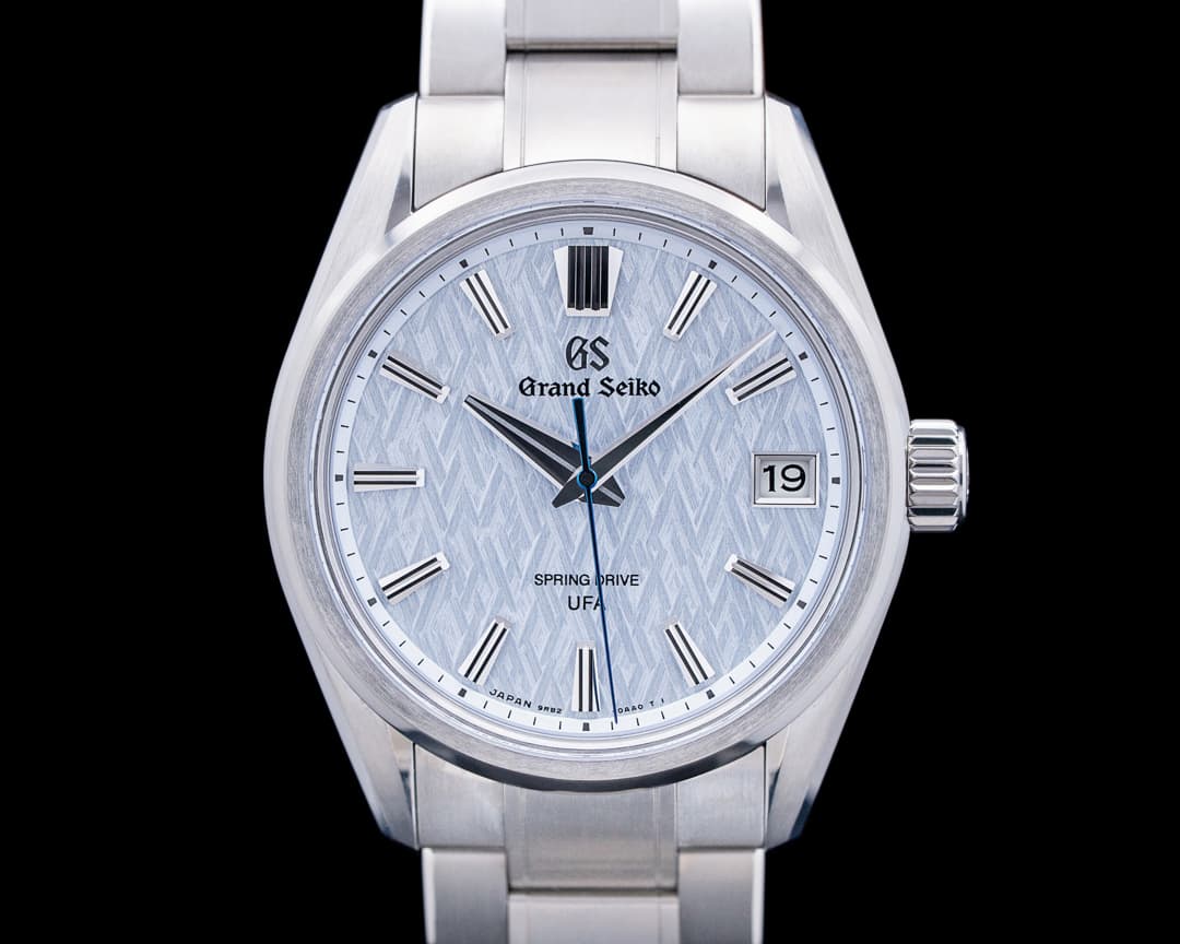 Image of Grand Seiko SLGB003 Evolution Titanium Ice Forest Silver Blue Dial 2025