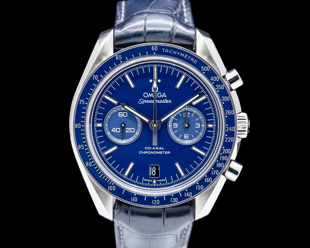 Image of Omega Speedmaster Moonwatch Titanium Blue Dial