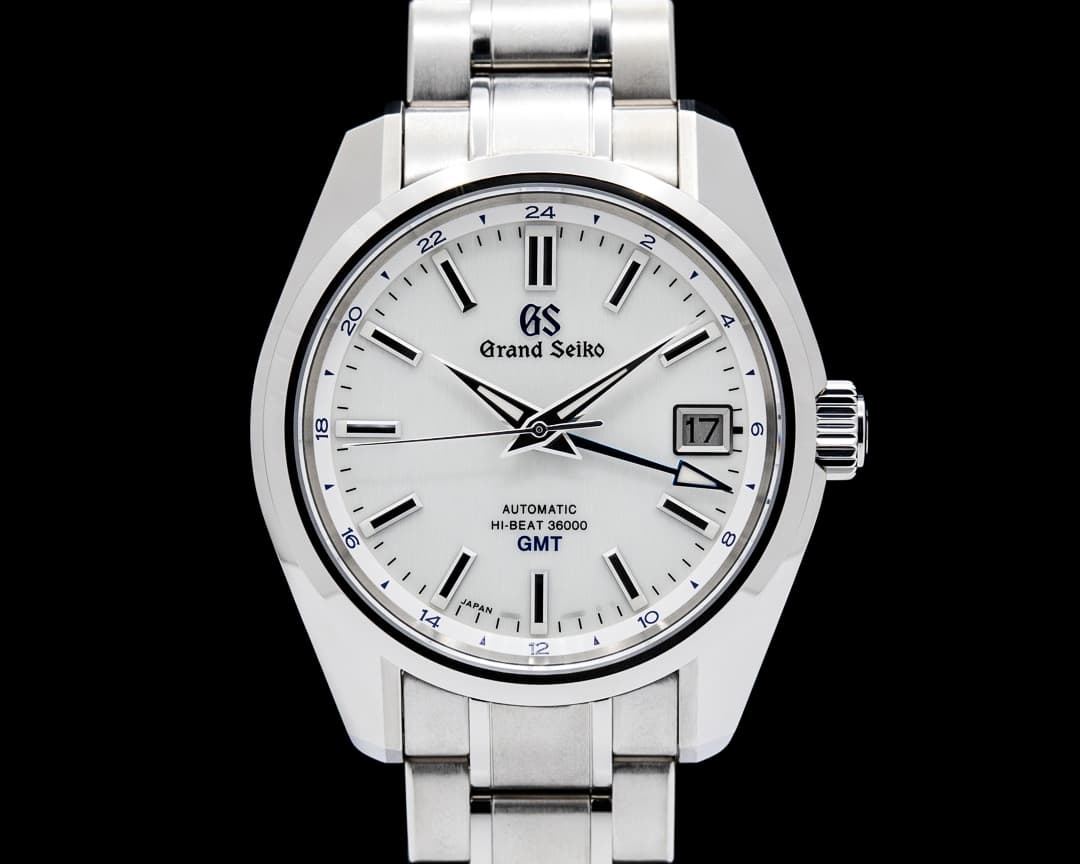 Image of Grand Seiko Hi-Beat 36000 GMT 44GS 55th Anniversary Titanium White Dial LIMITED