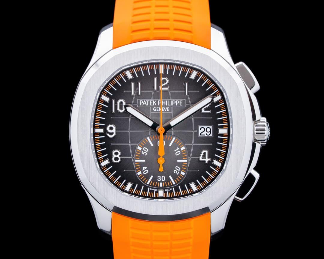 Patek Philippe 5968A Aquanaut Chronograph SS Black Dial