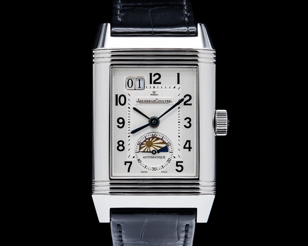 Jaeger LeCoultre Q3038420 Grande Reverso GMT SS Silver Dial