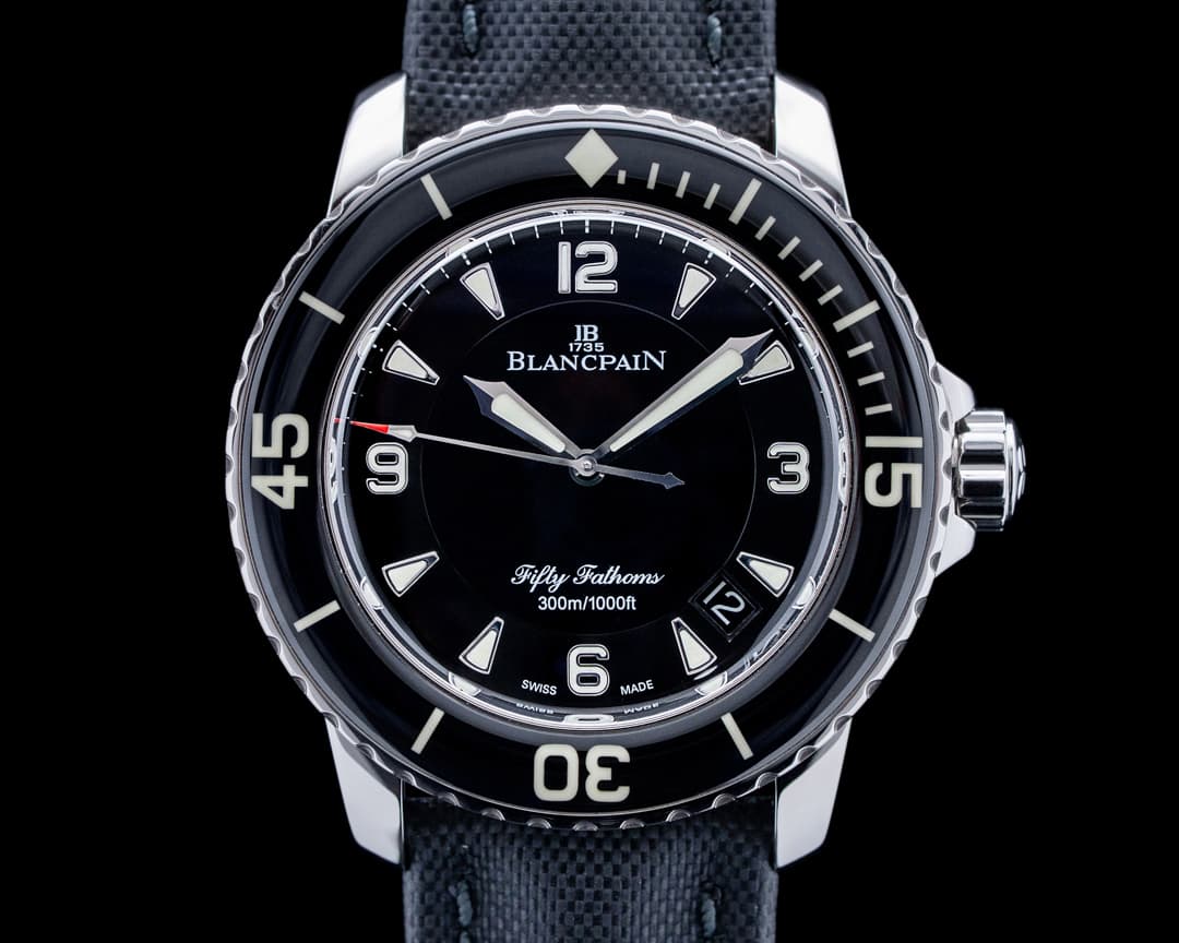 Image of Blancpain 5015 Fifty Fathoms Automatique SS Black Dial