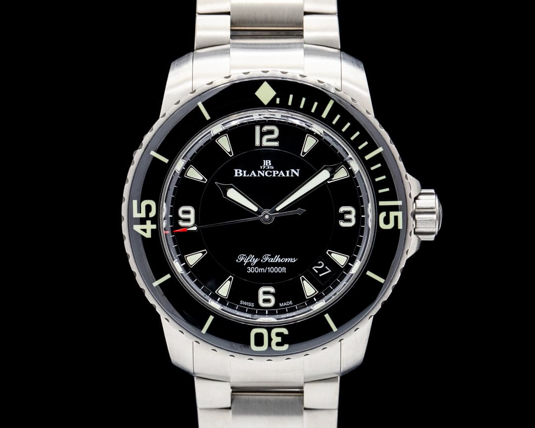 Image of Blancpain 5015 Fifty Fathoms Automatique Titanium Black Dial