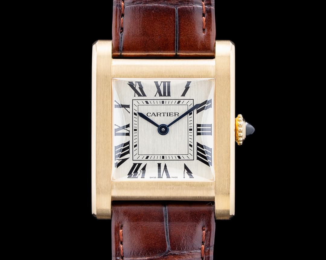 Cartier WGTA0108 Tank Normale 18K Yellow Gold Silver Dial LIMITED