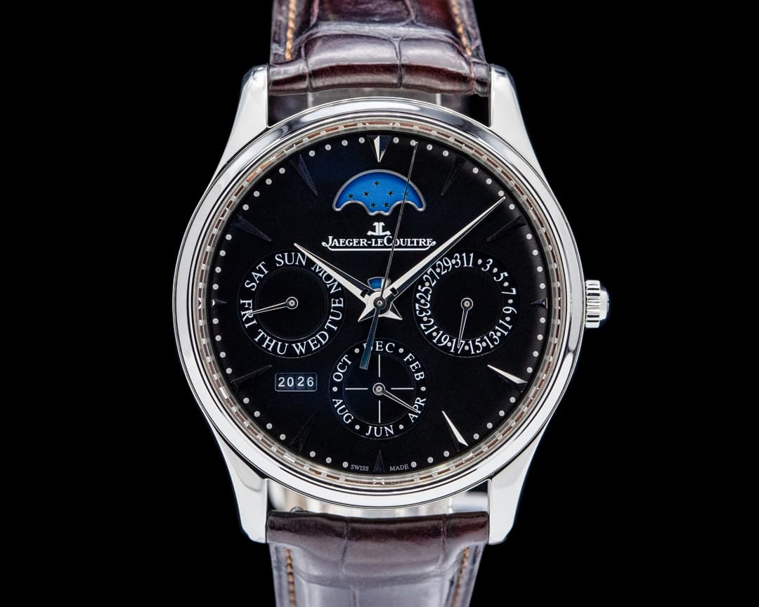 Image of Jaeger LeCoultre Q1308470 Master Ultra Thin Perpetual SS Black Dial