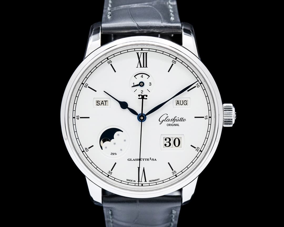 Glashutte Original Senator Excellence Perpetual Calendar SS Silver Dial