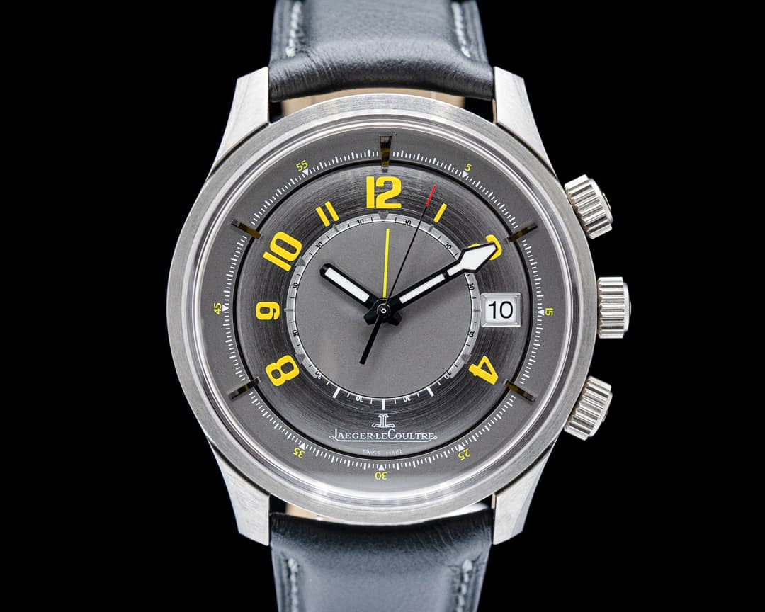 Image of Jaeger LeCoultre 190.T.97 AMVOX1 Alarm Aston Martin Titanium Gray Dial LIMITED