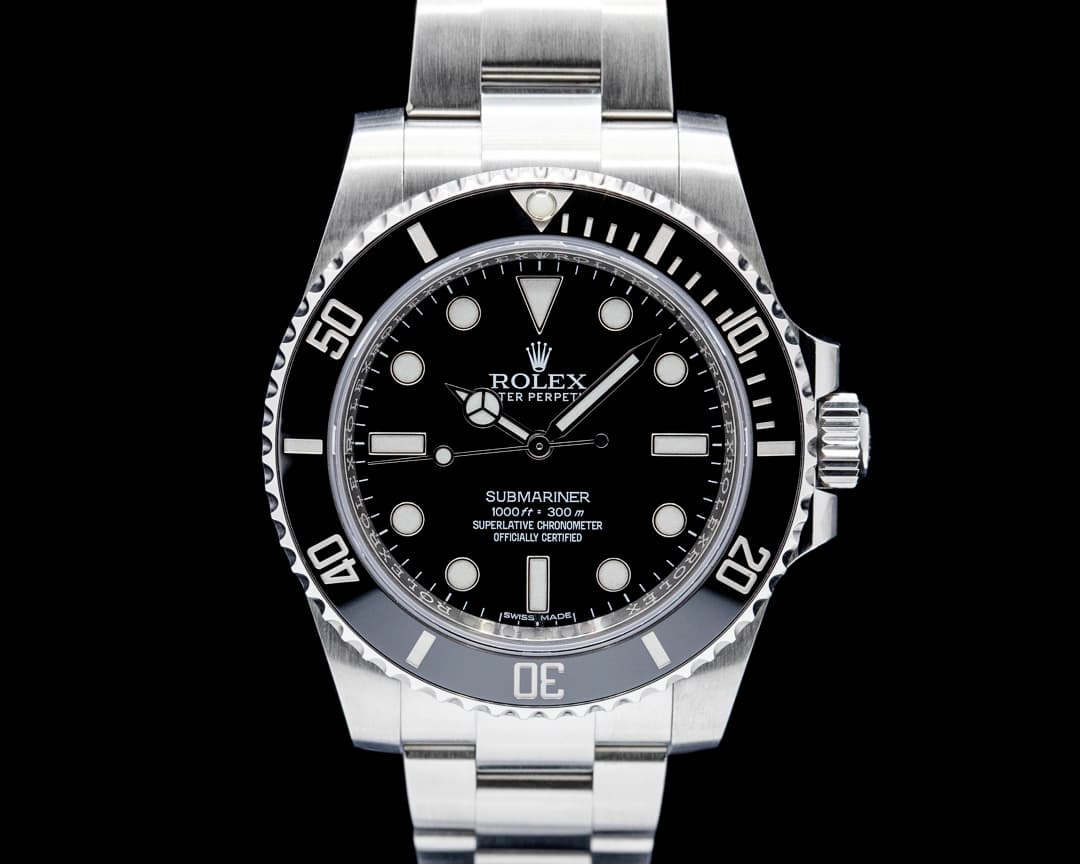 Image of Rolex 114060 Submariner No Date SS Black Dial