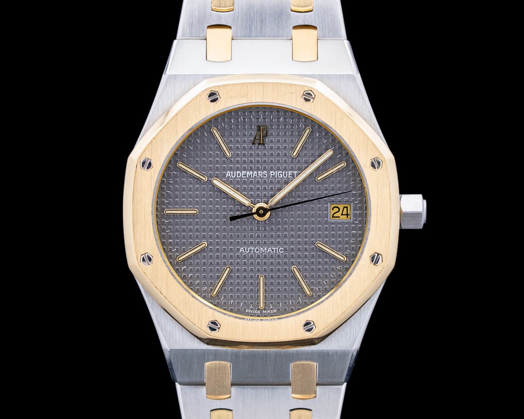 Audemars Piguet 14790SA Vintage Royal Oak 18K Yellow Gold / SS Gray Dial