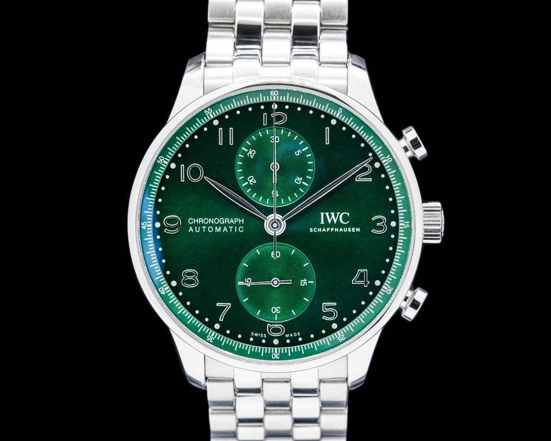 IWC IW371615 Portugieser Chronograph SS Green Dial