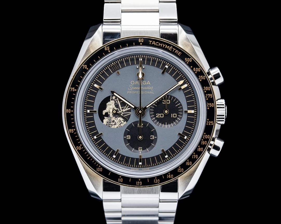 Image of Omega Speedmaster Apollo 11 50th Anniversary SS / 18K Moonshine Gold Gray Dial
