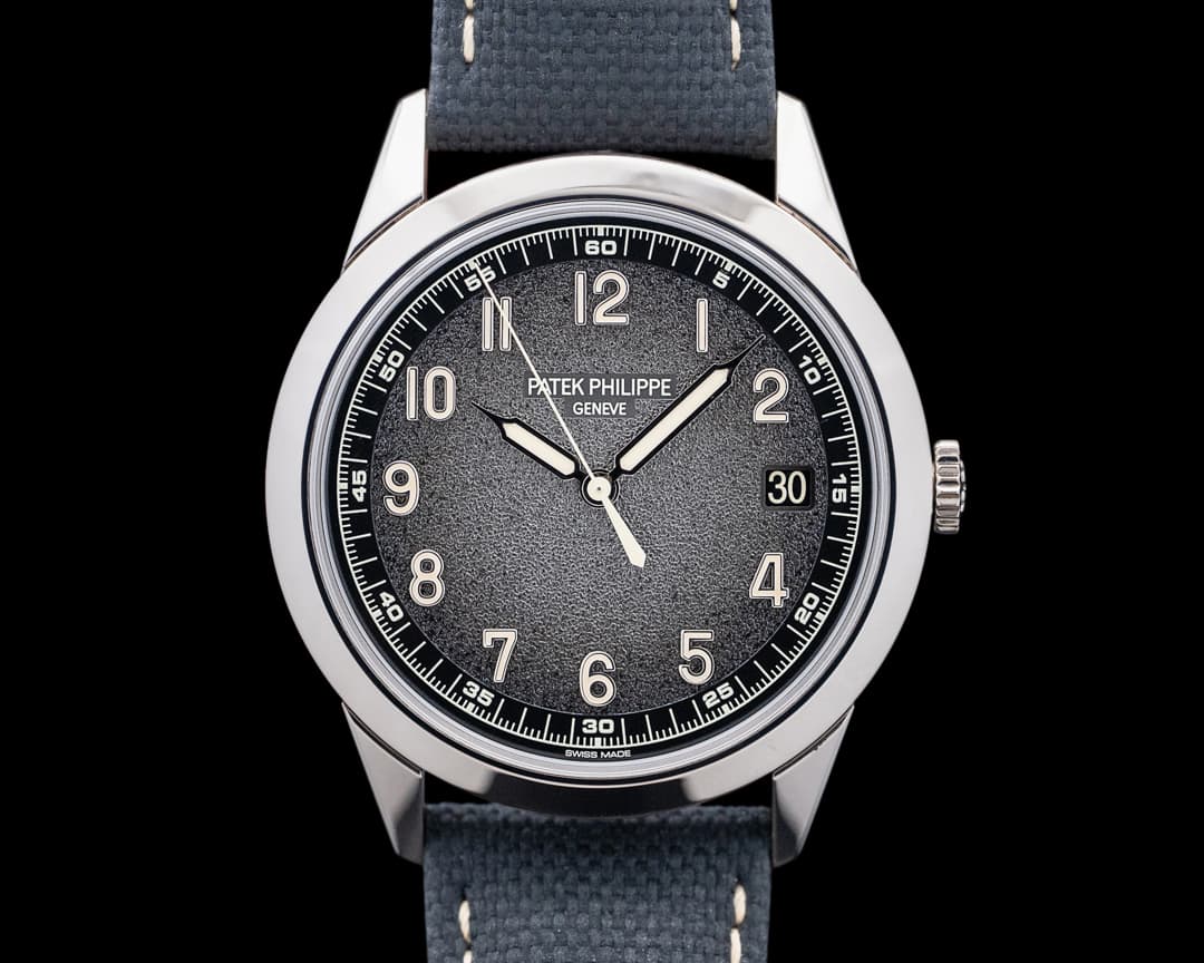 Patek Philippe 5226G Calatrava 18K White Gold Charcoal Gray Textured Dial