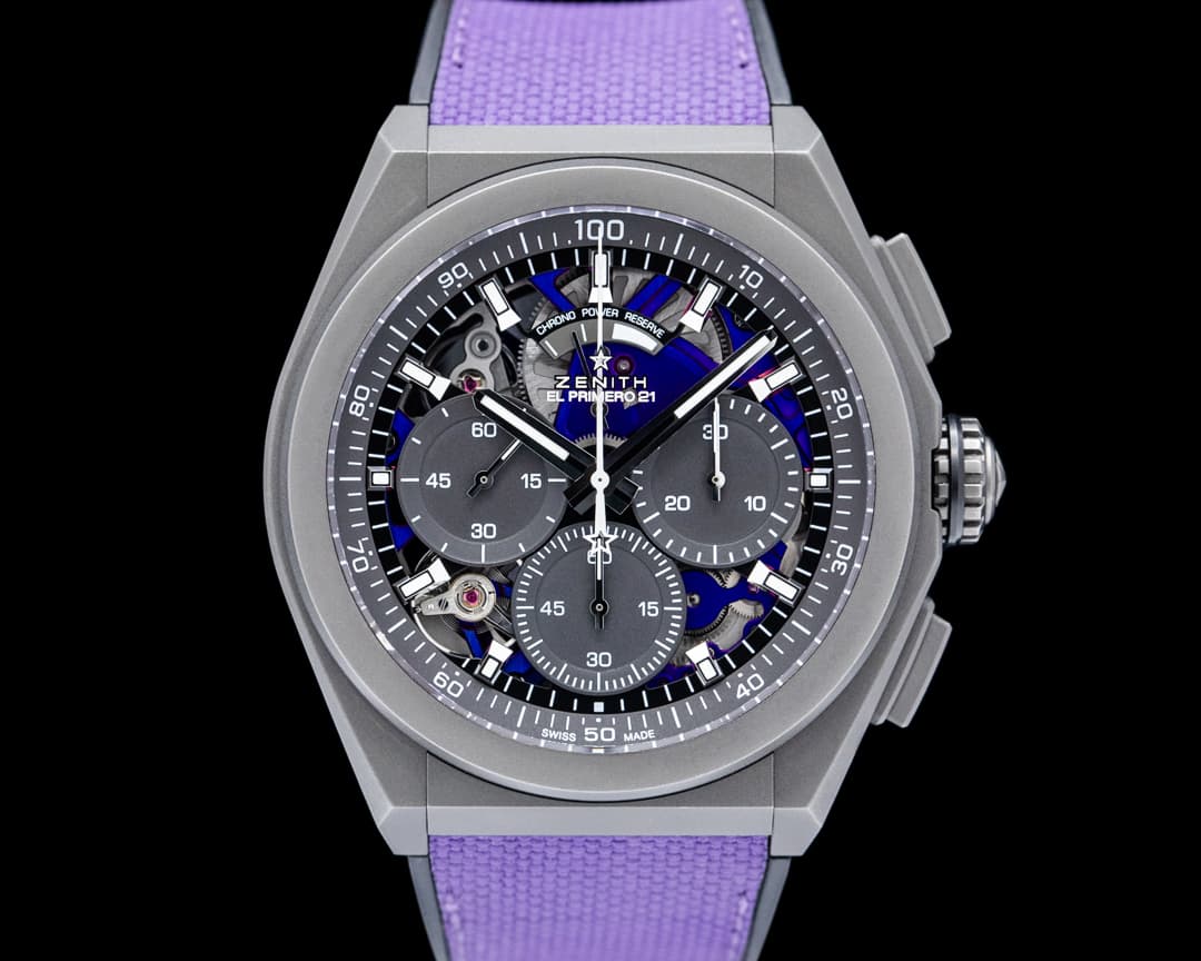 Image of Zenith Defy El Primero 21 Ultraviolet Titanium Skeleton Dial