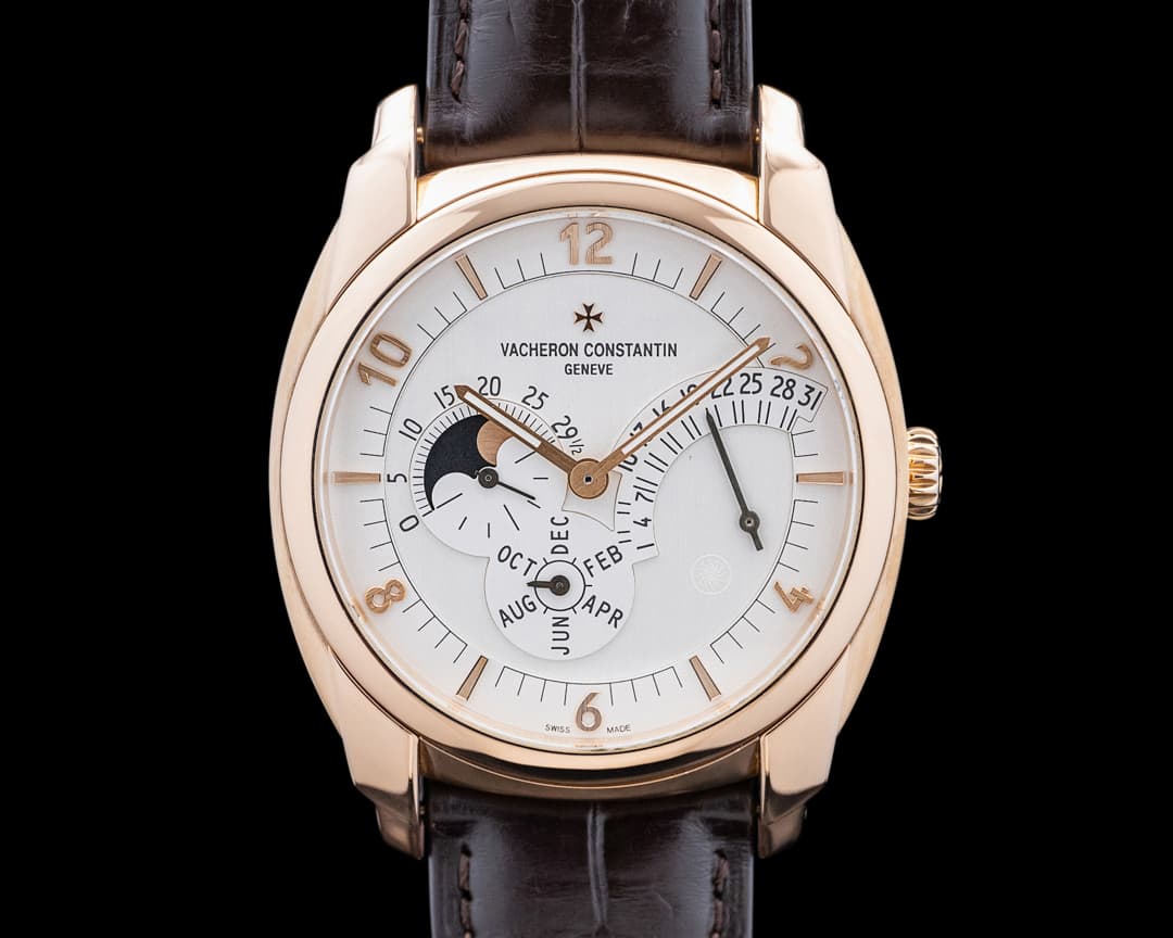 Vacheron Constantin 86040 Quai de l'Ile Retrograde Annual Calendar 18K RG Silver Dial