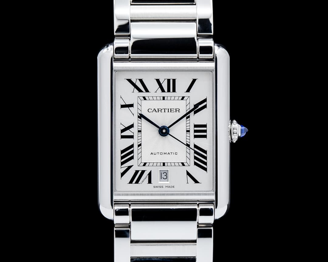 Image of Cartier WSTA0053 Tank Must Extra-Large SS Silver Flinque Dial 2025