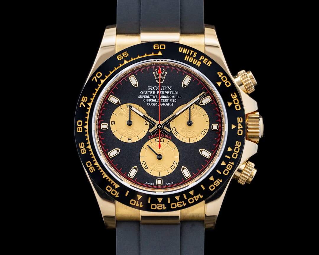 Rolex 116518LN Daytona "Paul Newman" 18K Yellow Gold Black Dial