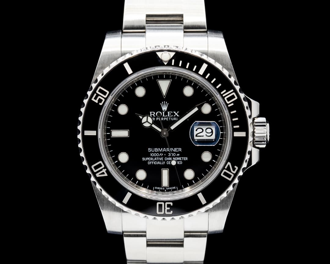Rolex 116610LN Submariner Ceramic SS Black Dial