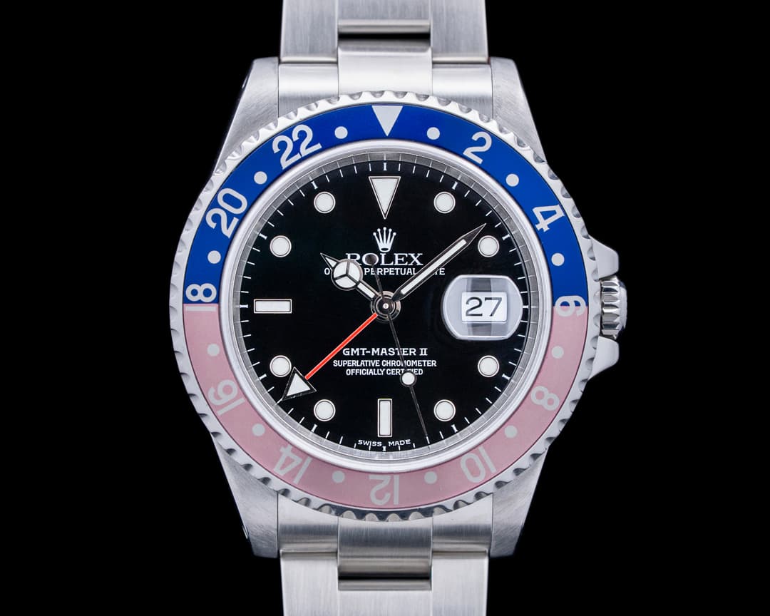 Image of Rolex 16710A GMT-Master II "Pepsi" SS Black Dial