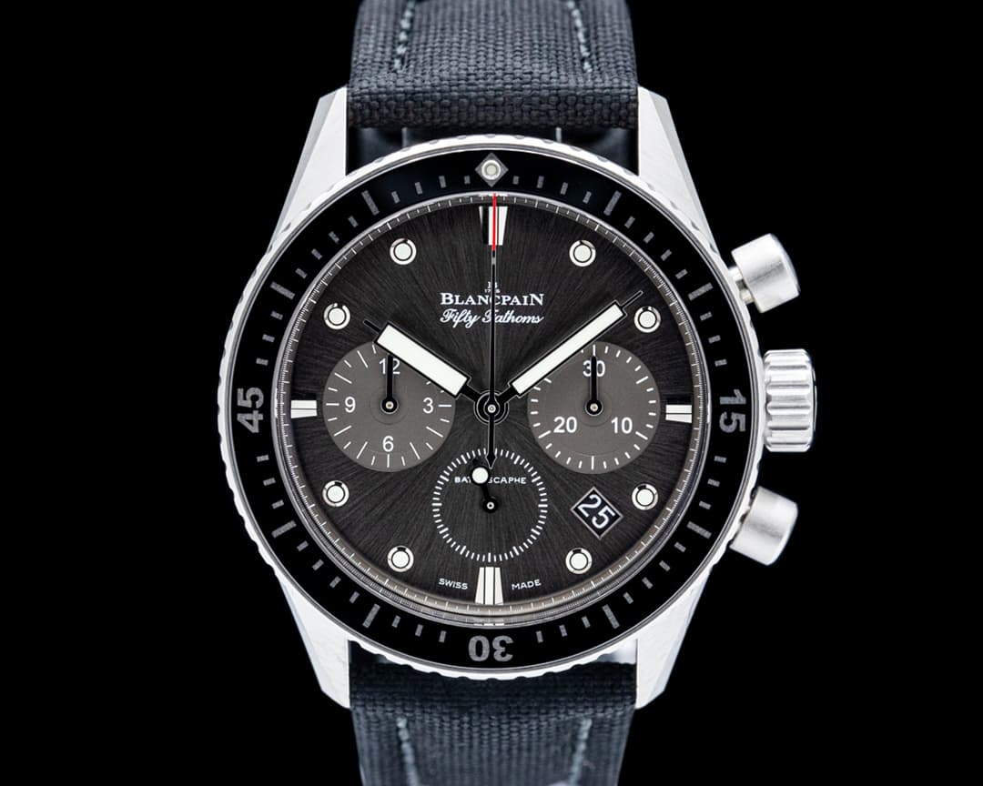 Image of Blancpain 5200 Fifty Fathoms Bathyscaphe Chronograph SS Gray Dial