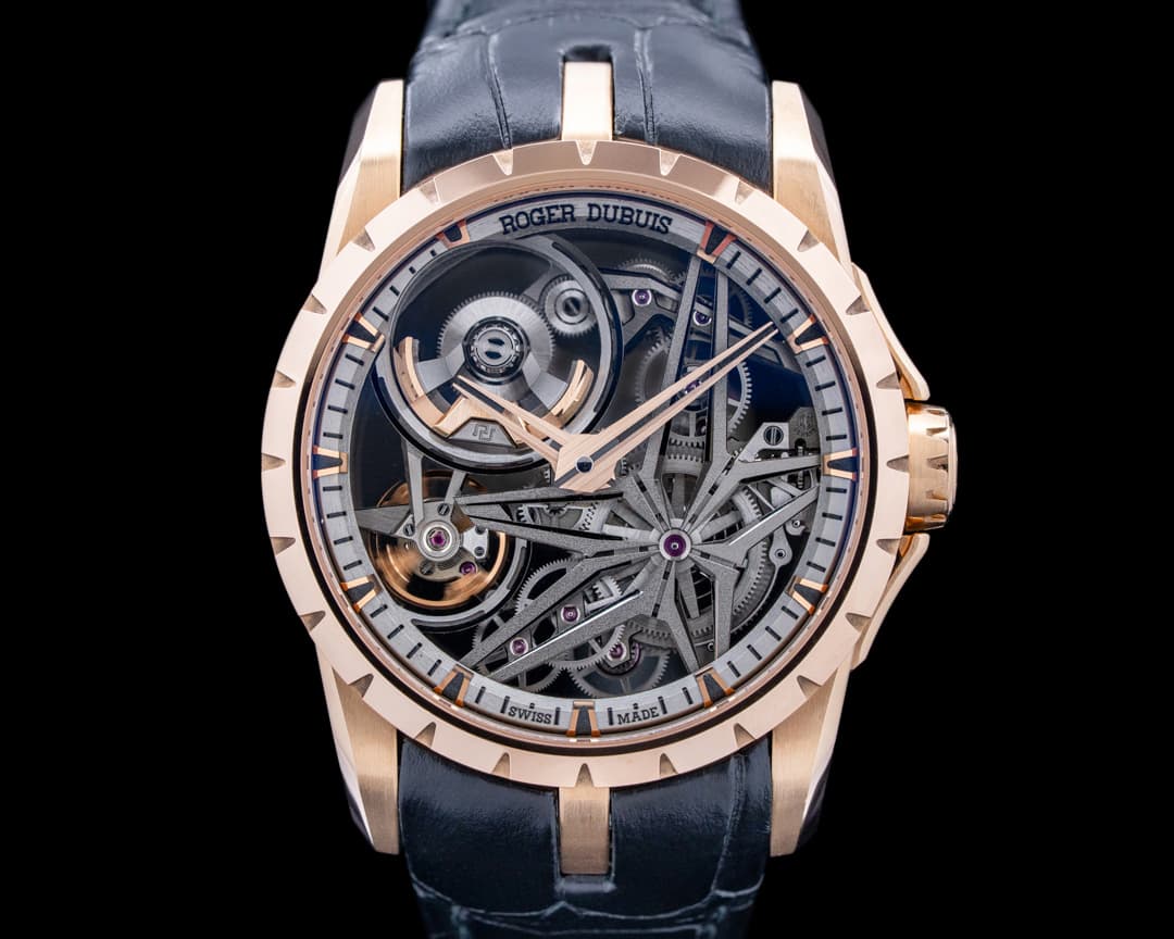 Image of Roger Dubuis Excalibur Monobalancier 18K Rose Gold Skeleton Dial