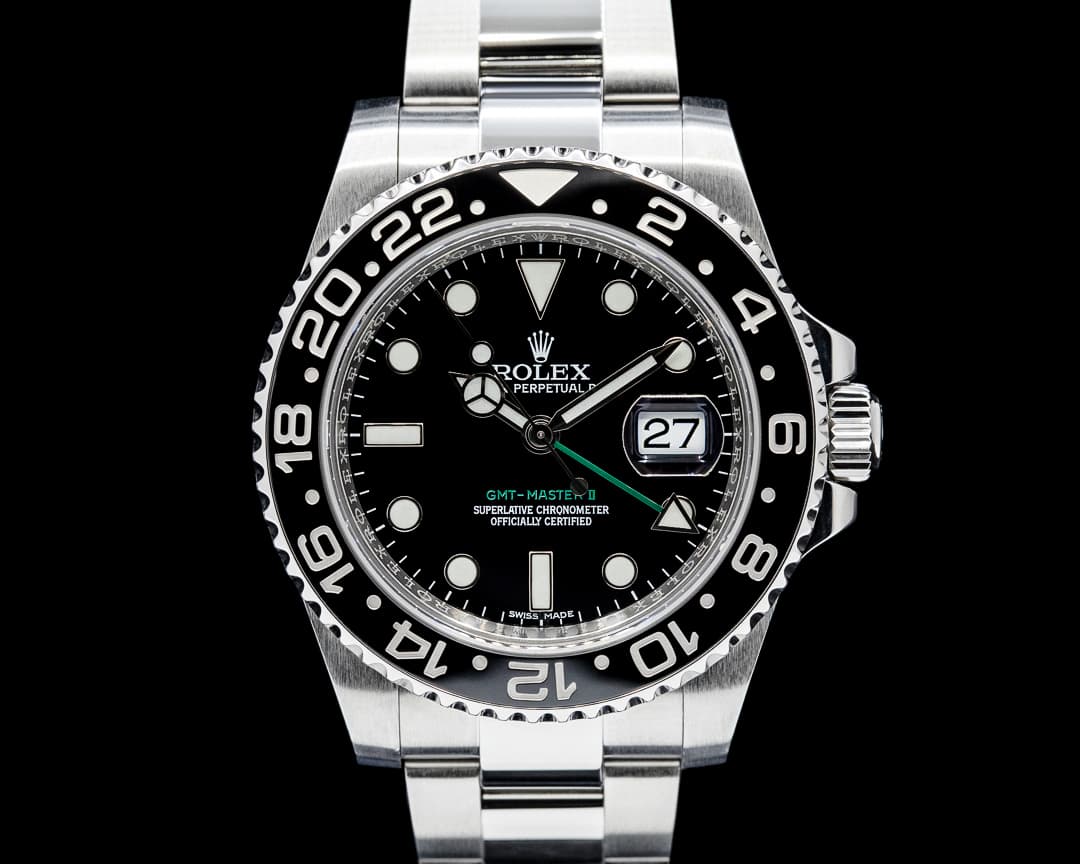 Rolex 116710LN GMT-Master II Ceramic SS Black Dial