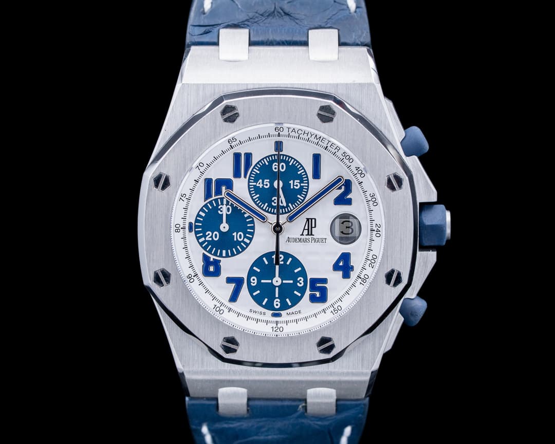 Image of Audemars Piguet 26020ST Royal Oak Offshore Chronograph SS White Dial