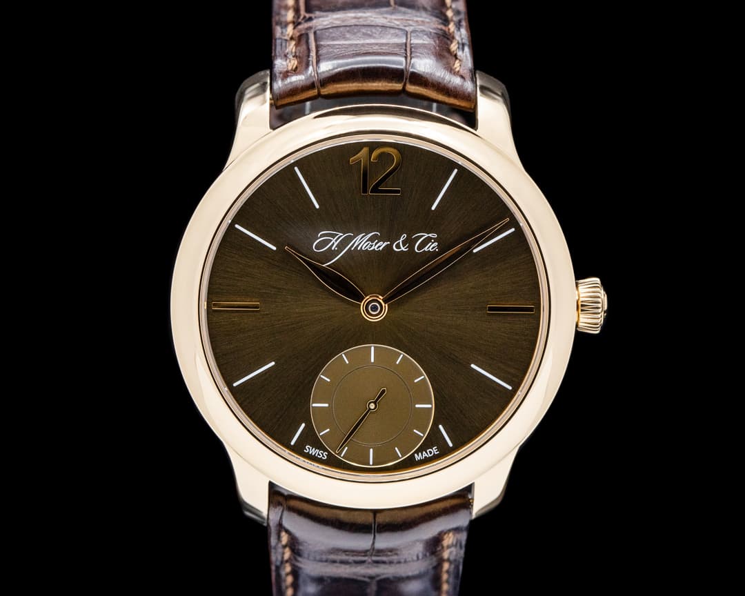 Image of H. Moser and Cie. Endeavour Mayu Marrone 18K Rose Gold Brown Dial