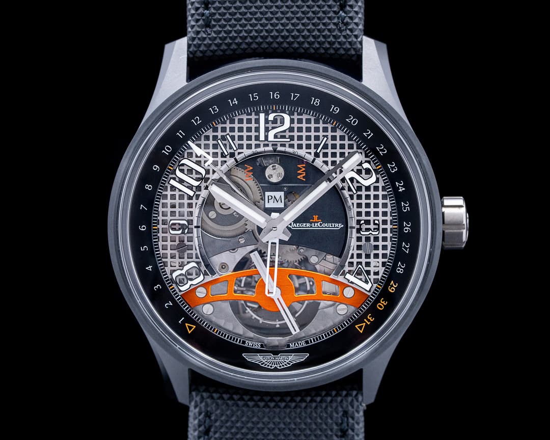 Jaeger LeCoultre AMVOX 3 Tourbillon GMT Racing Aston Martin Ceramic Skeleton Dial