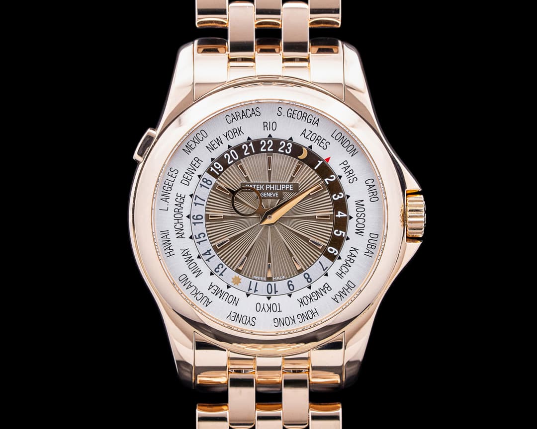 Image of Patek Philippe 5130/1R-001 World Time 18K Rose Gold Brown Dial