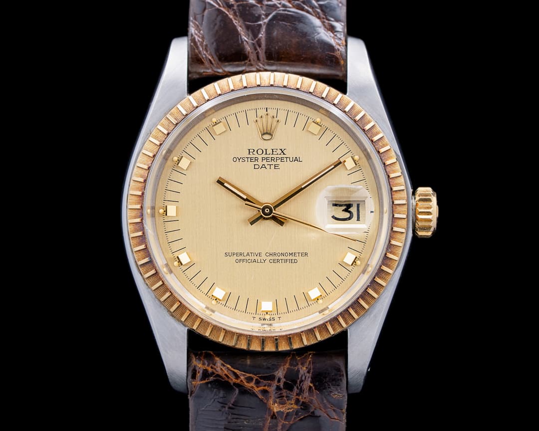 Image of Rolex 1505 Date 18K YG / SS Champagne Dial Circa. 1977