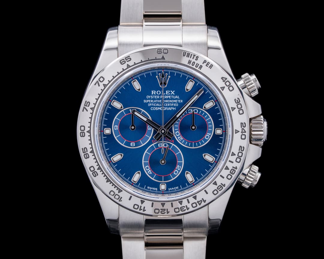 Rolex 116509 Daytona 18K White Gold Blue Dial