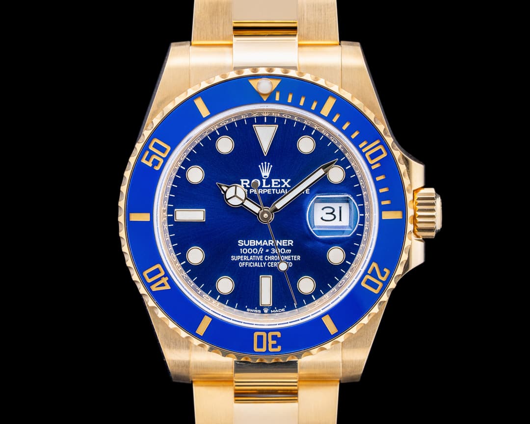 Rolex 126618LB Submariner Date 18K Yellow Gold Blue Dial