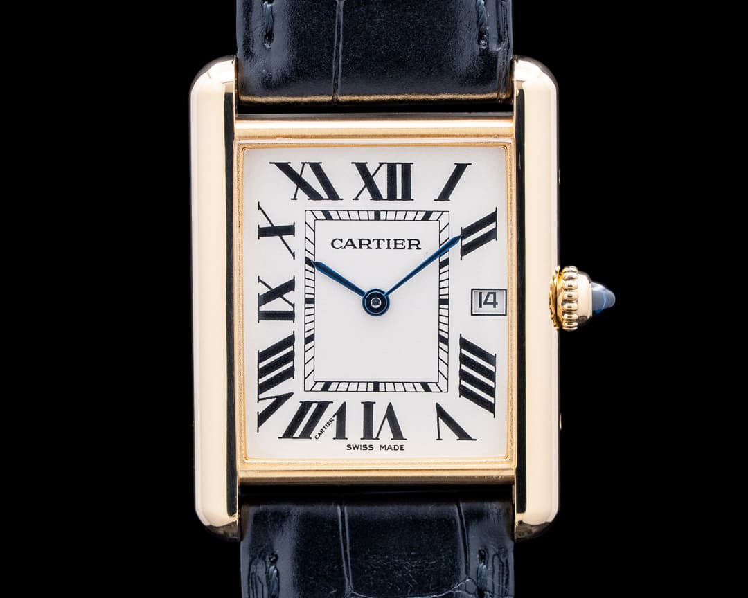 Cartier 2441 Tank Louis Cartier 18K Yellow Gold Cream Dial