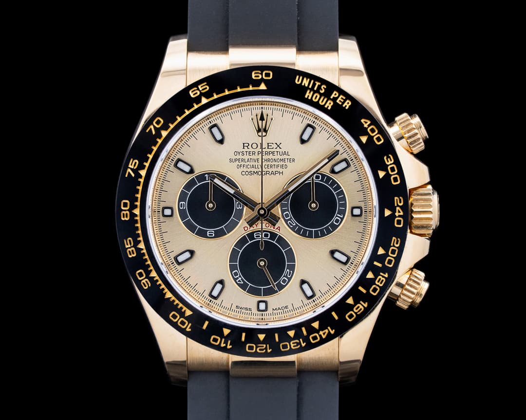 Image of Rolex 116518LN Daytona 18K Yellow Gold Champagne Dial "Pikachu"