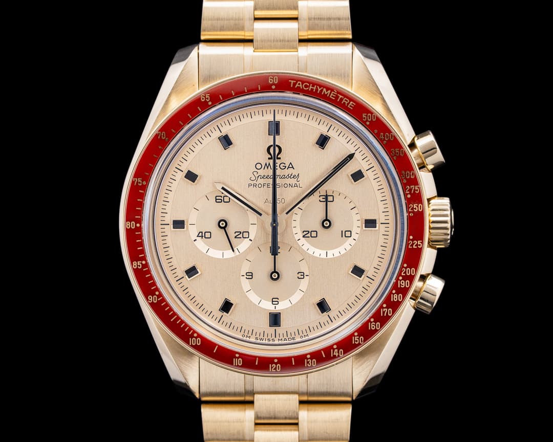 Image of Omega Speedmaster Apollo 11 "50th Anniversary" 18K Moonshine Gold LIMITED