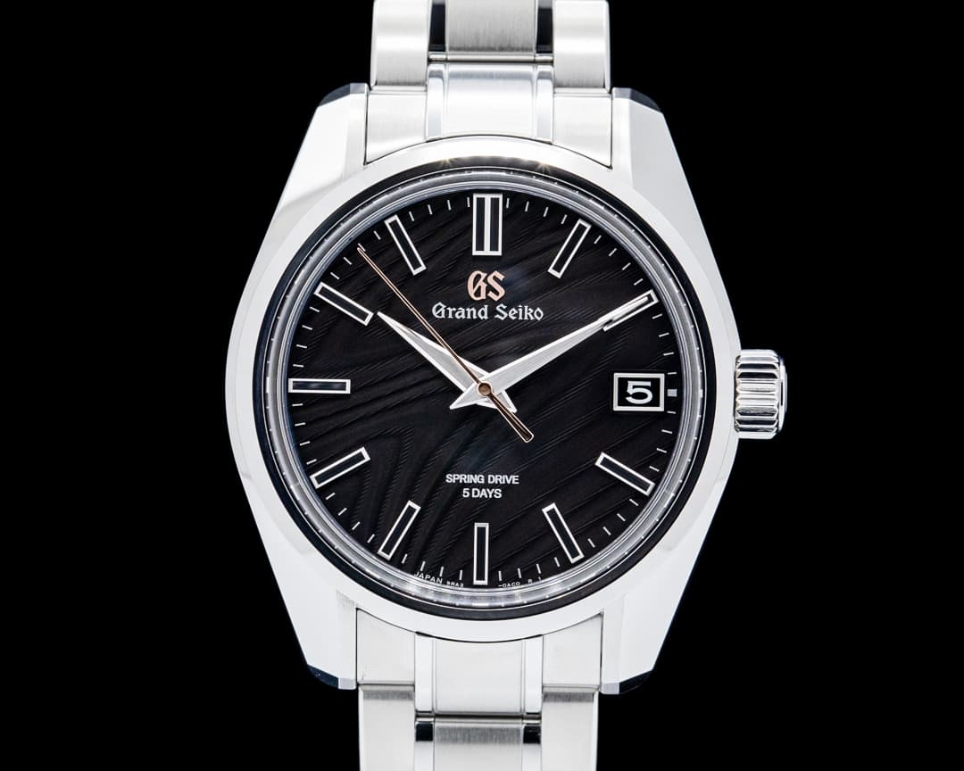 Image of Grand Seiko SLGA013G Heritage Collection Spring Drive SS Black Dial LIMITED