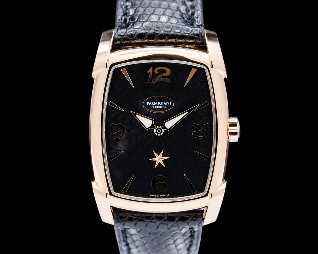 Image of Parmigiani PFC125 Kalparisma Nova 18K Rose Gold Black Dial