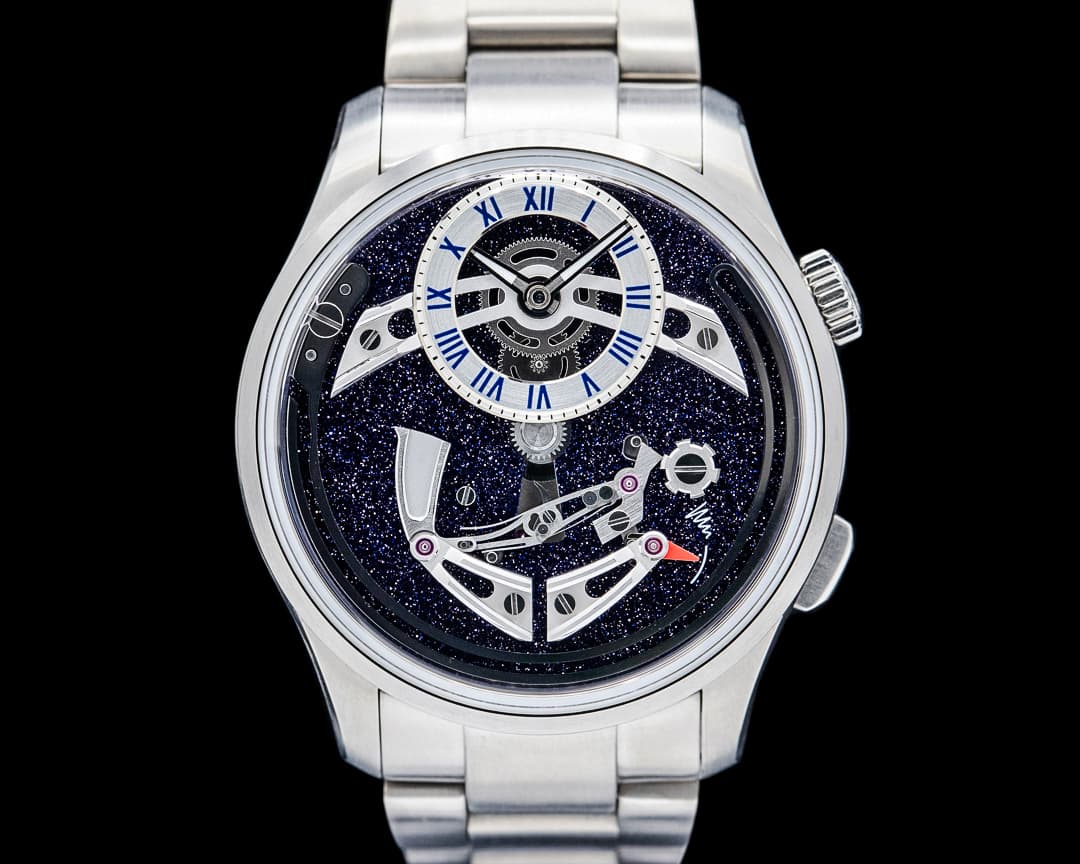 Image of Christopher Ward C1 Bel Canto x The Watch Society Titanium Blue Aventurine Dial 2025