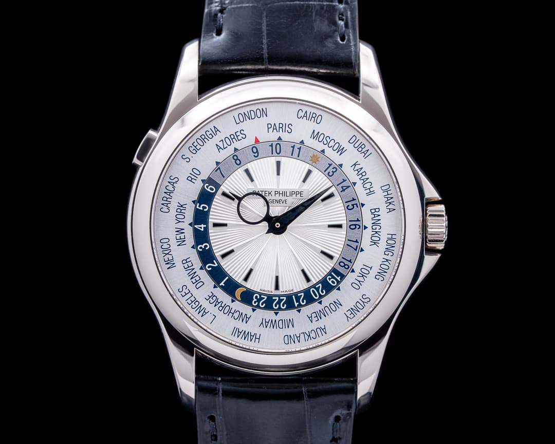 Patek Philippe 5130G World Time 18K White Gold Silver Dial