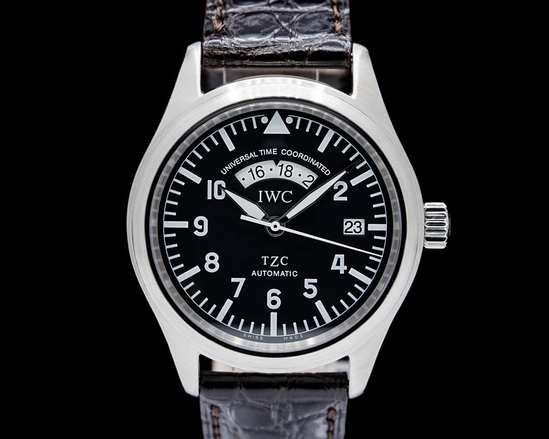 Image of IWC IW325102 Pilot Spitfire UTC SS Black Dial