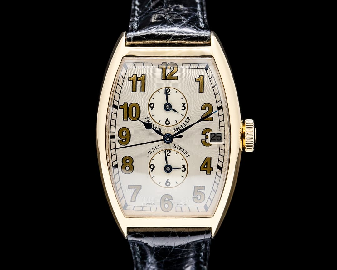 Image of Franck Muller 6850 MB Master Banker Wall Street 18K Yellow Gold Silver Dial LIMITED