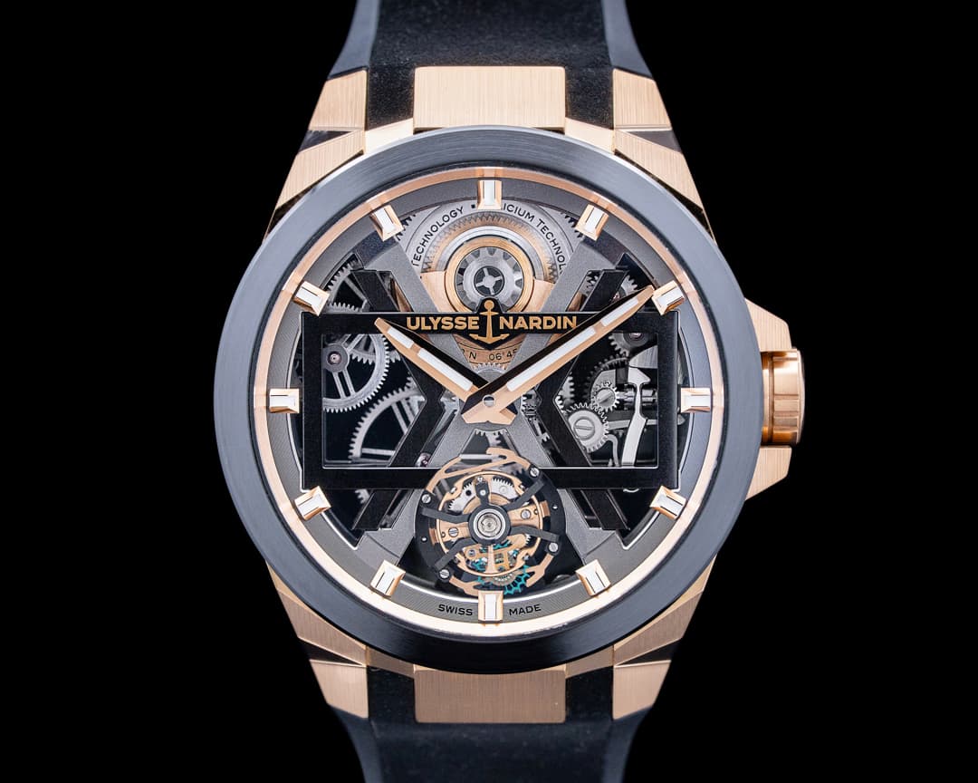 Ulysse Nardin 1725-400/02 Blast Tourbillon 18K Rose Gold Skeleton Dial