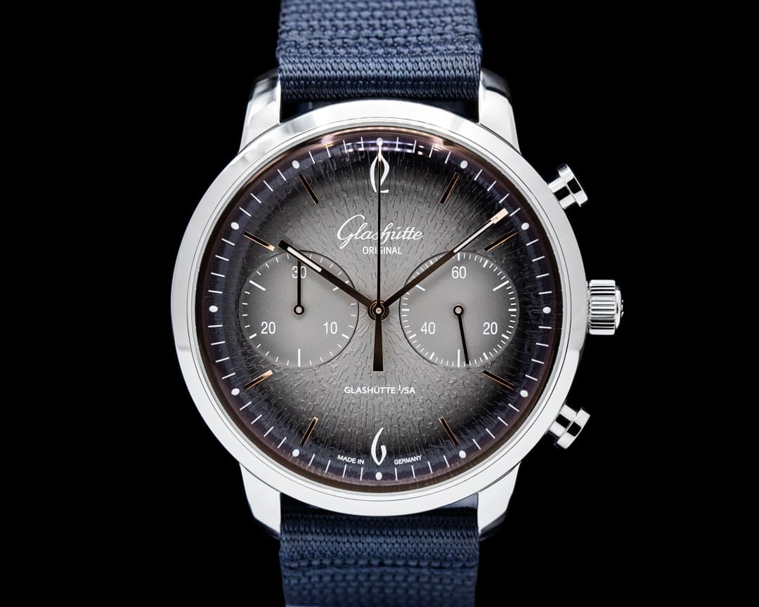 Image of Glashutte Original Sixties Chronograph Annual Edition SS Gray Dial