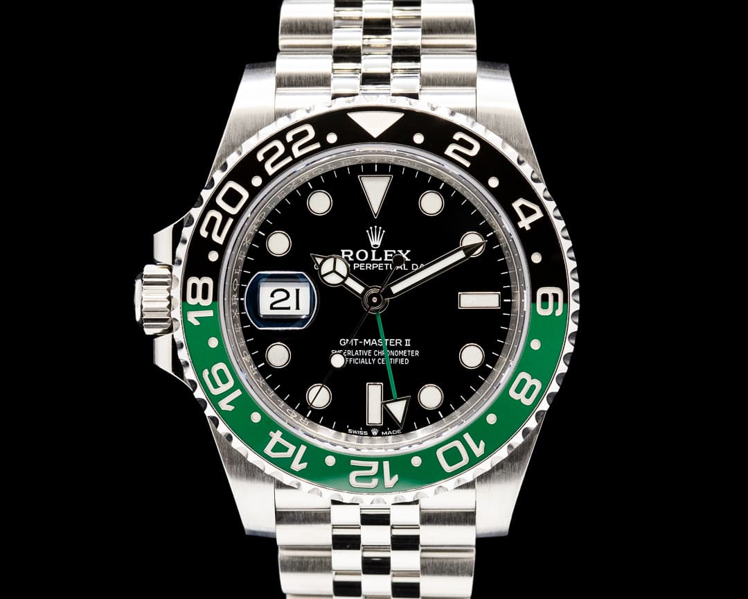 Image of Rolex 126720VTNR GMT-Master II Left-Handed SS Black Dial